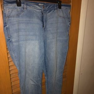 Light wash jeans